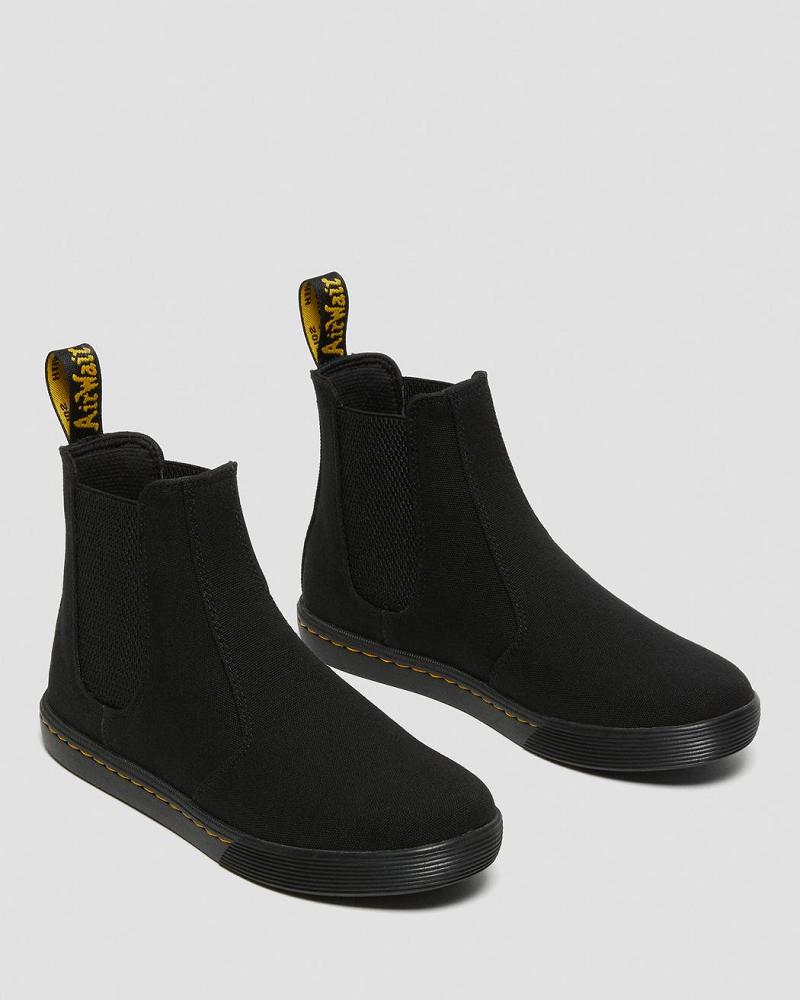 Black Women's Dr Martens Makela Canvas Casual Casual Boots | CA 88EBC